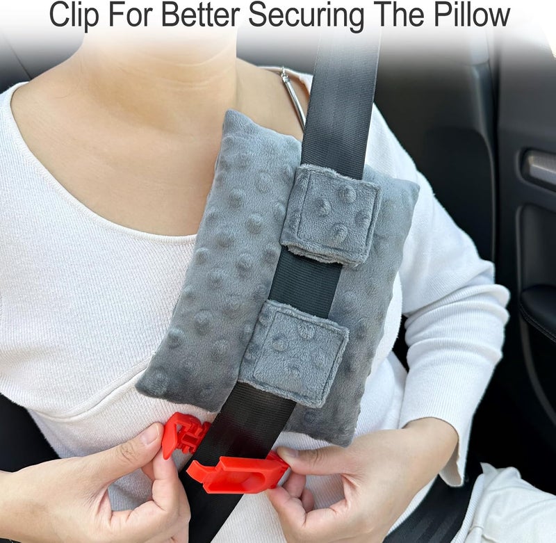 HapiPoppy Port Pillows Chemo Port Pillow for Seatbelt Chest Protector Chemo Patients Pacemaker Heart Surgery Recovery Support Cushion Gifts Women Minky Dot Dark Gray - Image 4